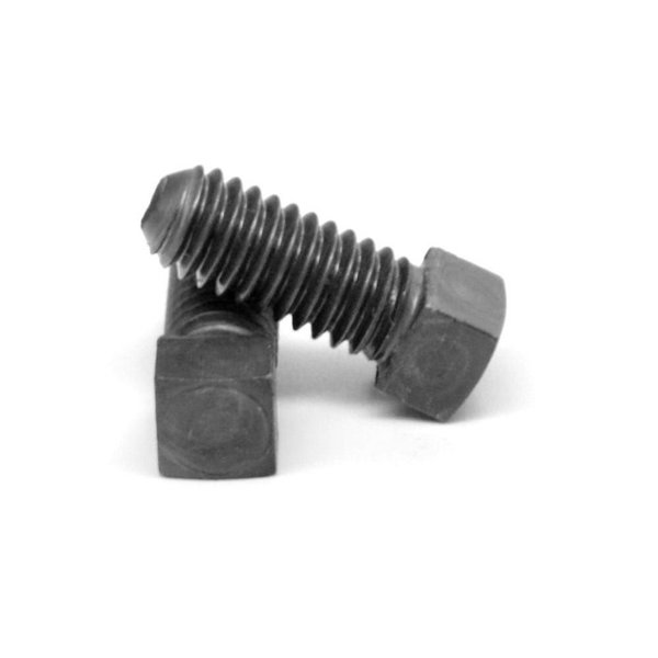 Newport Fasteners Square Head Set Screw, Cup Point, 1-8 x 12", Alloy Steel Case Hardened, Black Oxide, Full Thread 220617-1